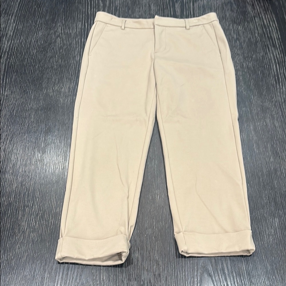 Liverpool Tan Kelsey Cropped Trousers